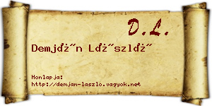 Demján László névjegykártya