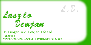 laszlo demjan business card